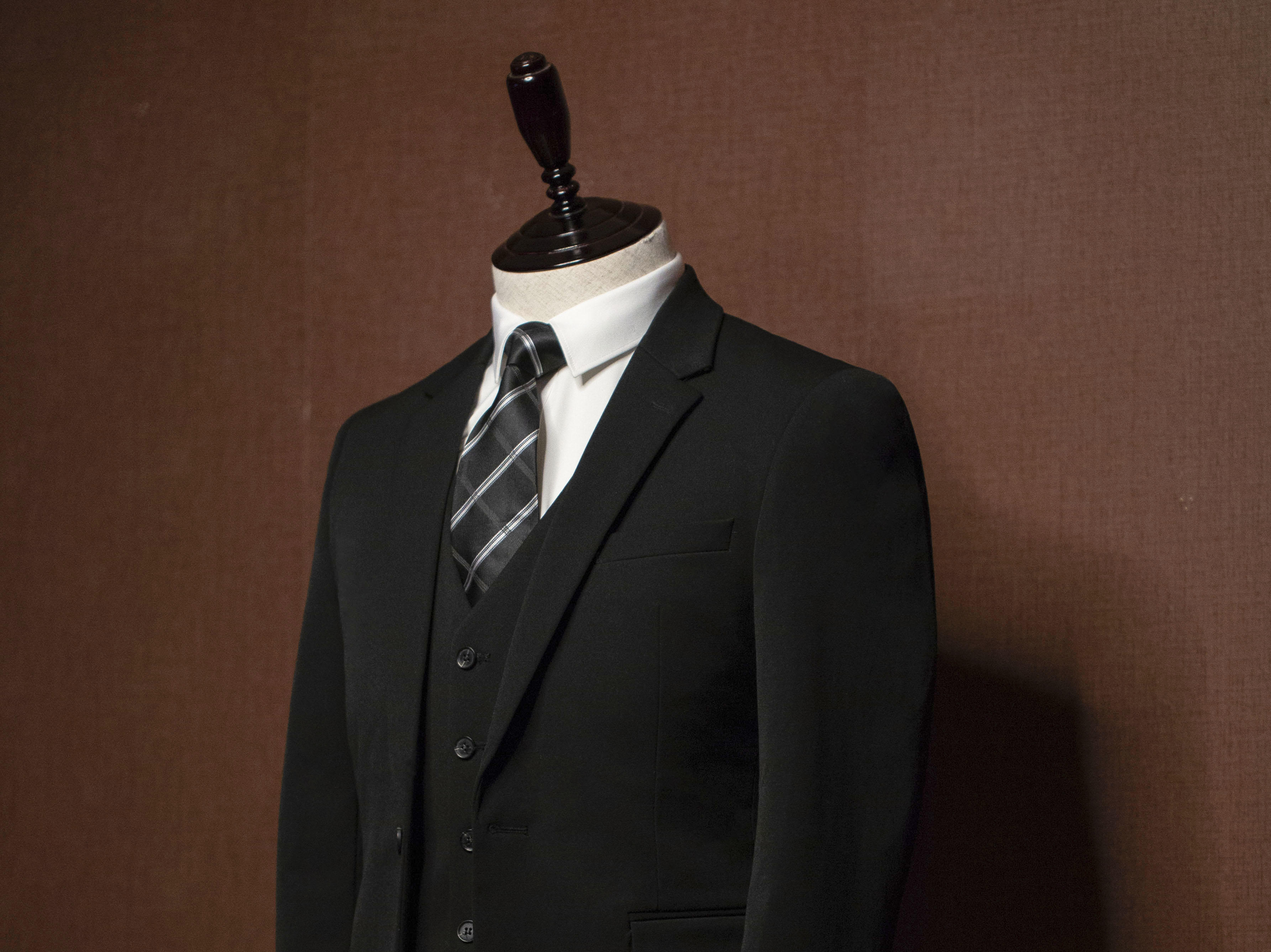 贺织定制精选弹性面料成衣西装三件套