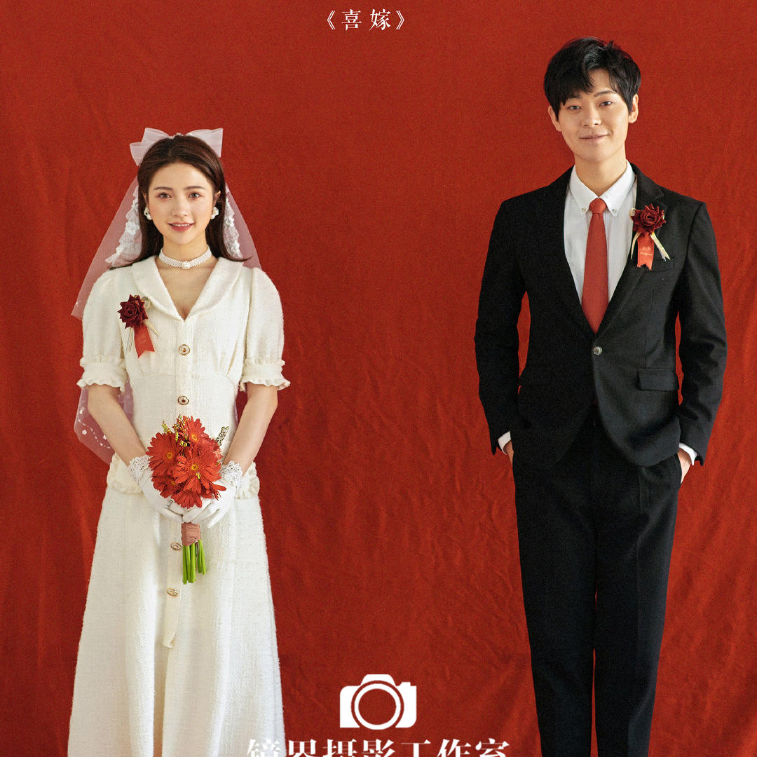 婚纱照客片#喜嫁#主题 最近客户都喜爱拍的一套