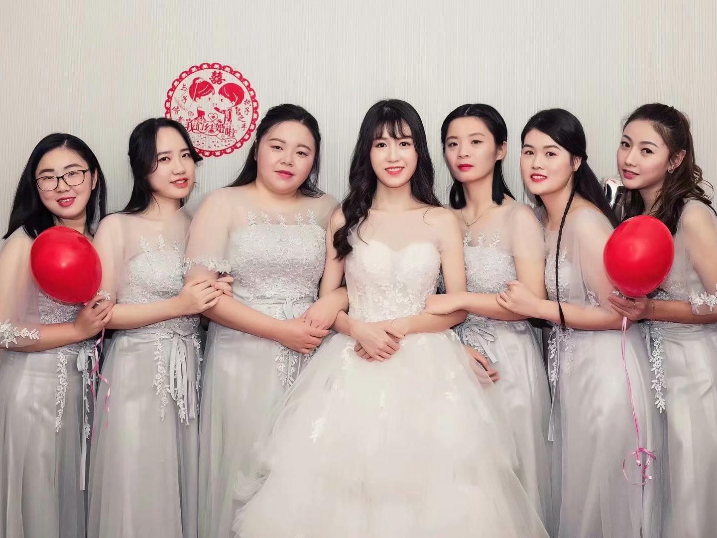 特惠套餐出门纱主婚纱敬酒服2件伴娘服