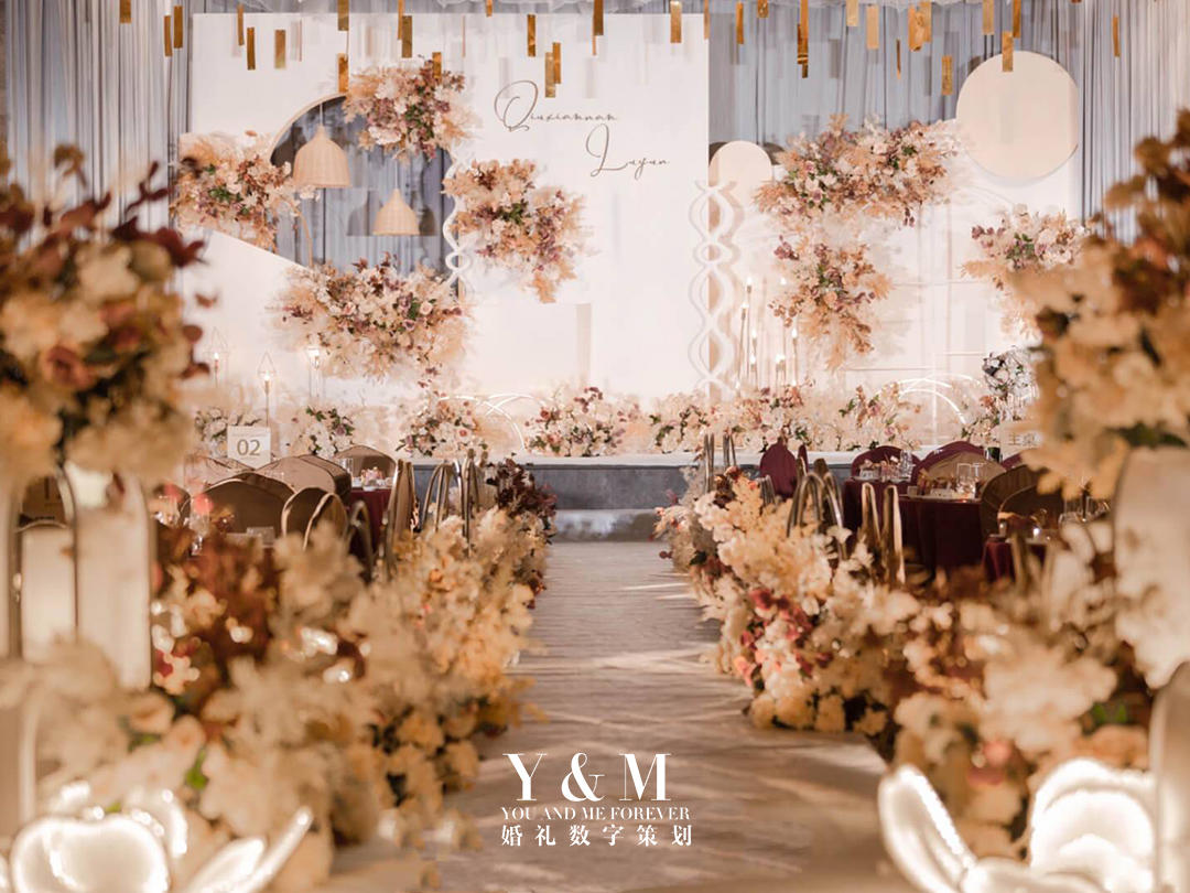 YAM婚礼 | 超高性价比 甜美温馨香槟系婚礼 