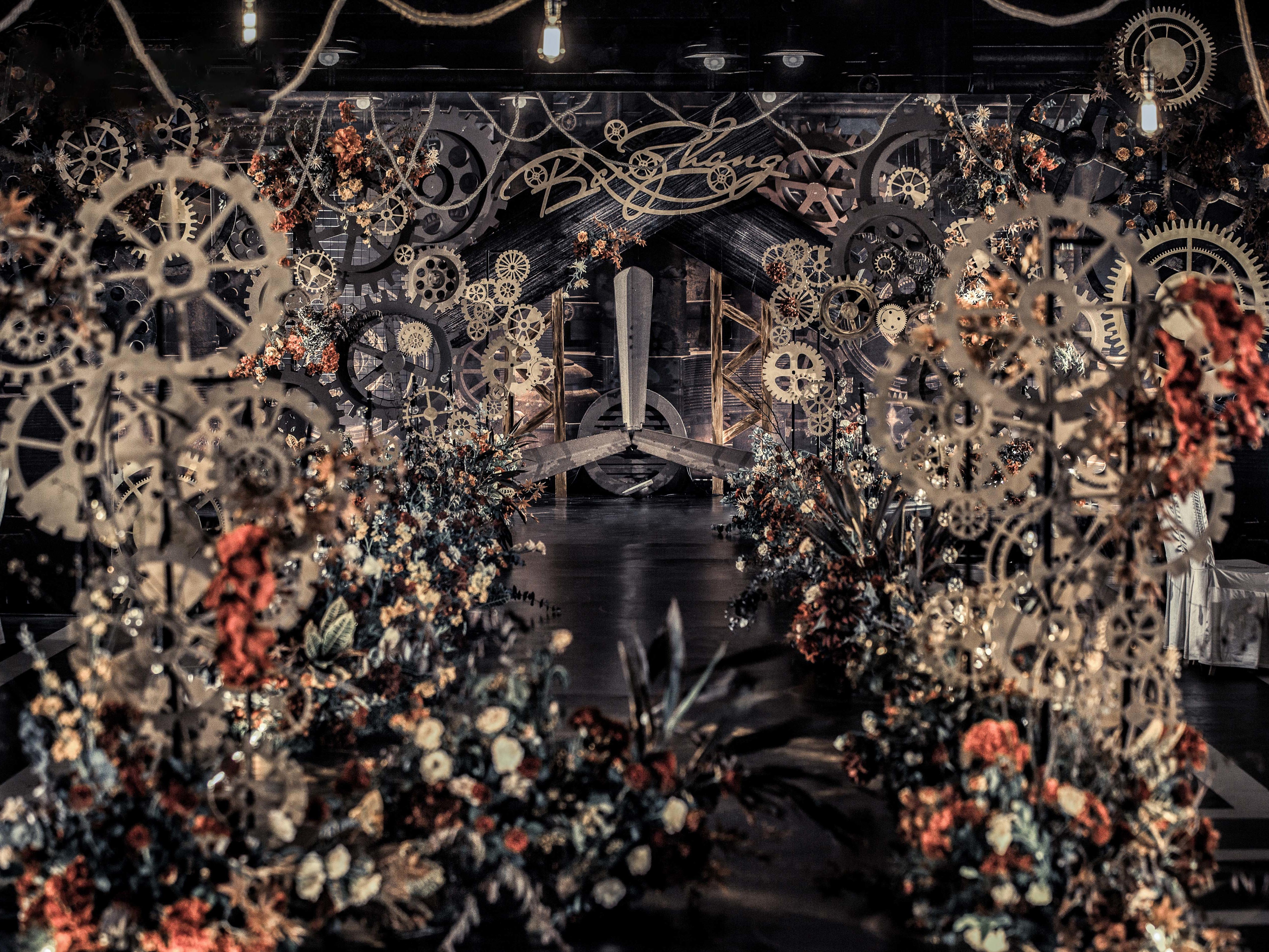 摩登婚礼-黑色复古工业风婚礼