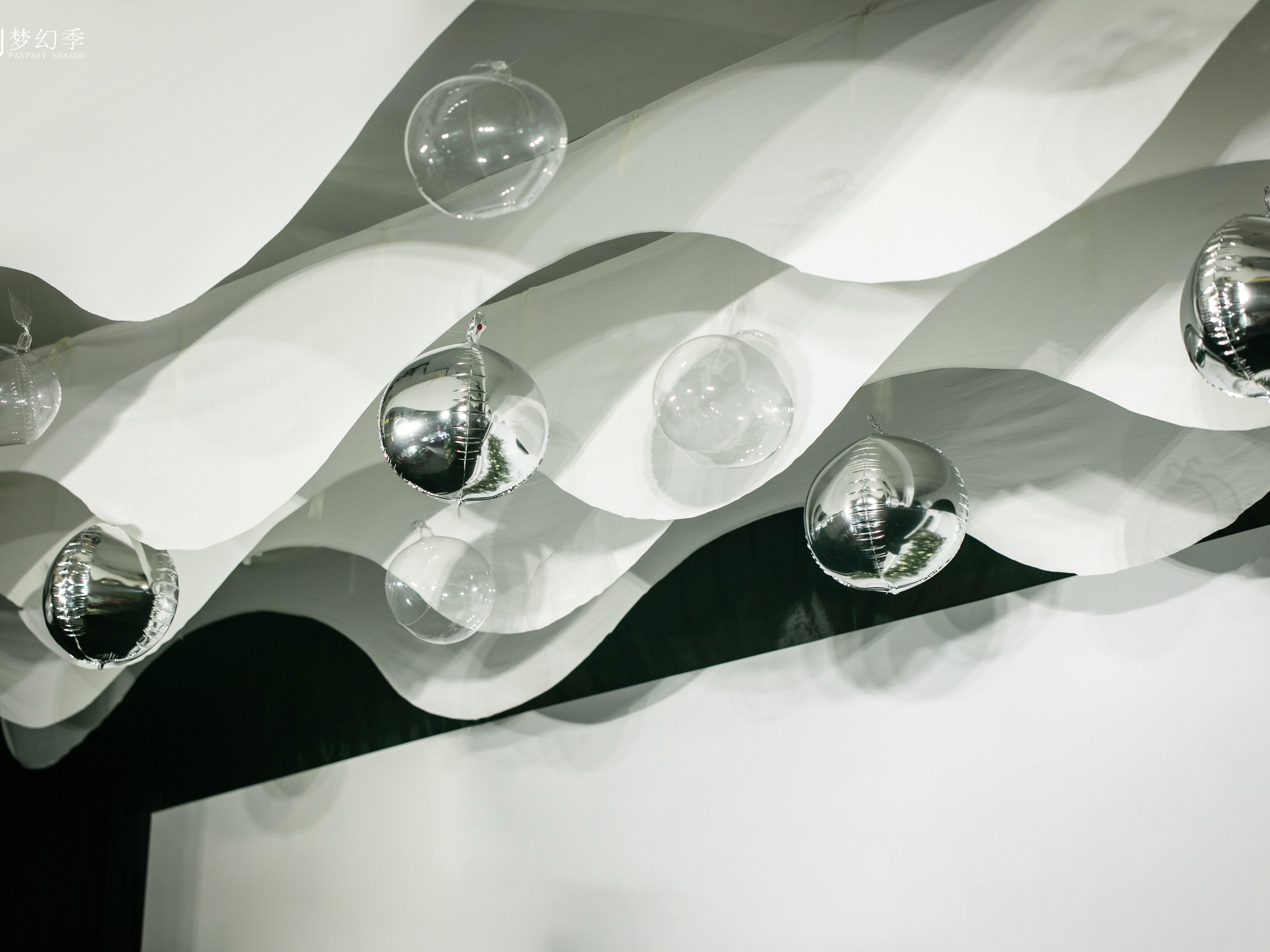 临泉梦幻季婚庆酒店小厅低层高白绿色清新韩式婚礼