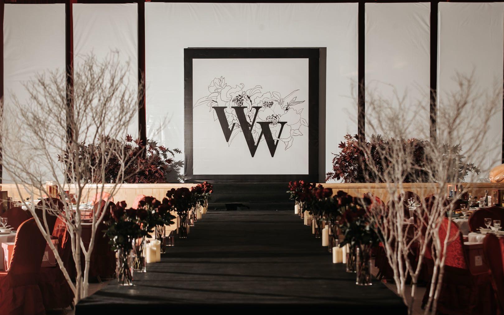 【沐午婚礼】 婚礼舞台T台酒店家里礼堂布置