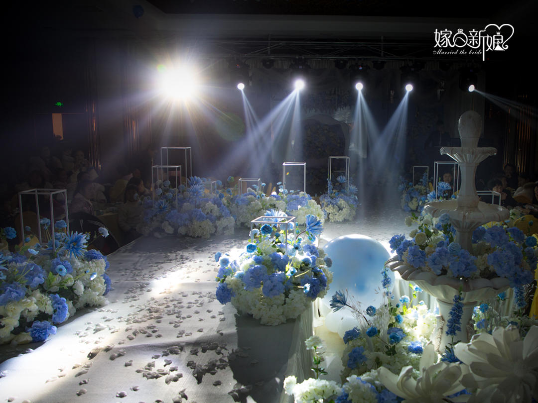 【嫁日新娘婚礼】轻奢定制婚礼-白蓝色主题婚礼