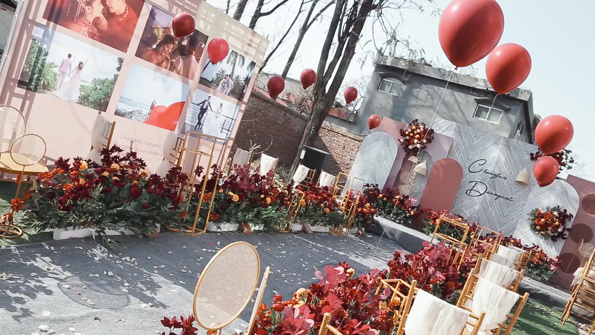 临泉梦幻季婚庆农村户外轻奢婚礼场景套餐