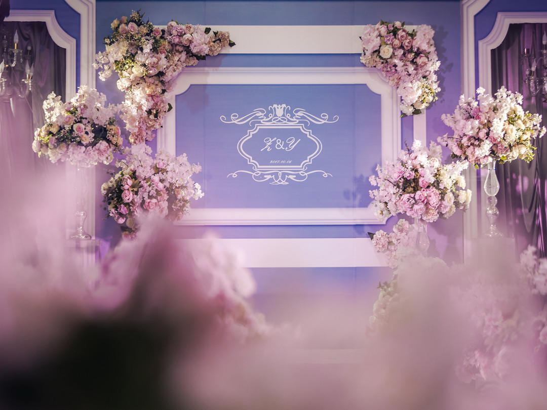潮婚节专享-粉蓝色小清新公主风主题小型婚礼