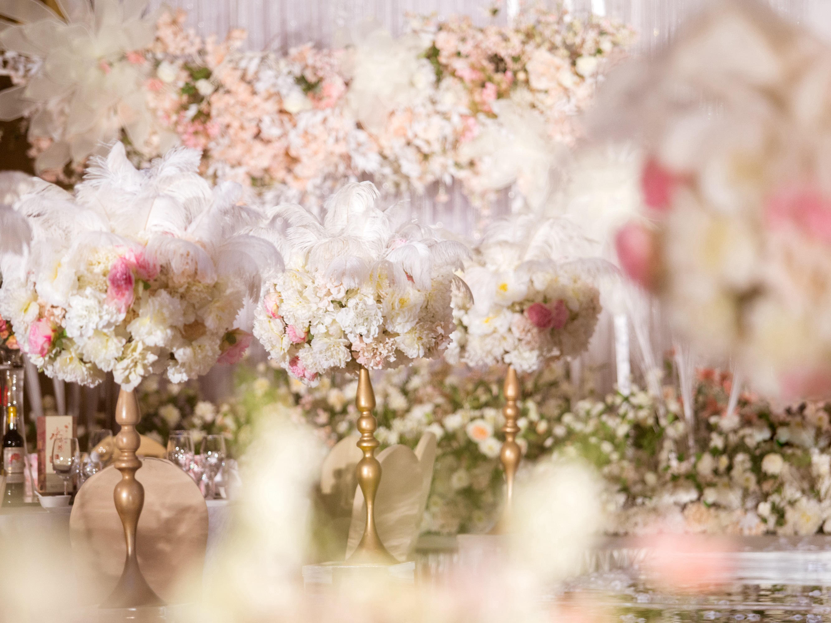 2020年香槟粉清新婚礼