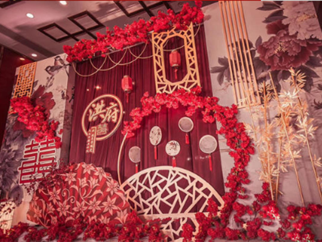 室内（室外）中式婚礼场景布置图