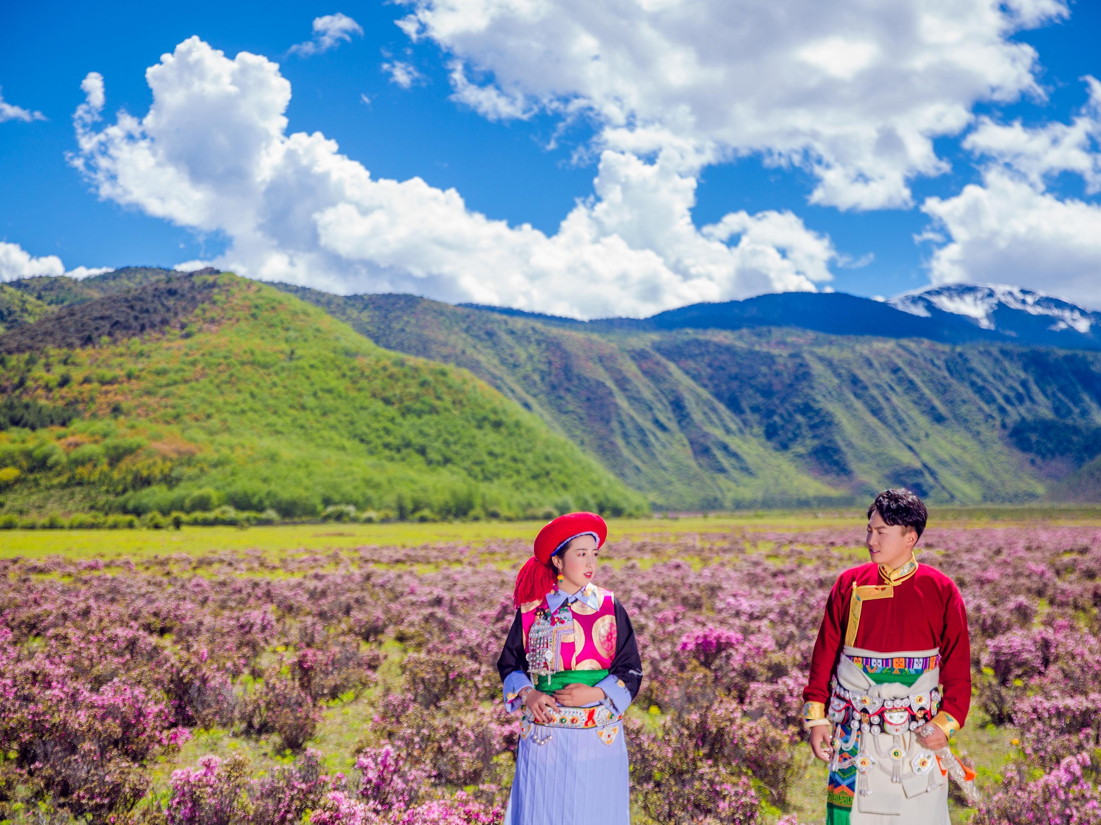 夏季花海 森系小清新 五服五造 底片全送 婚纱摄影 婚礼纪