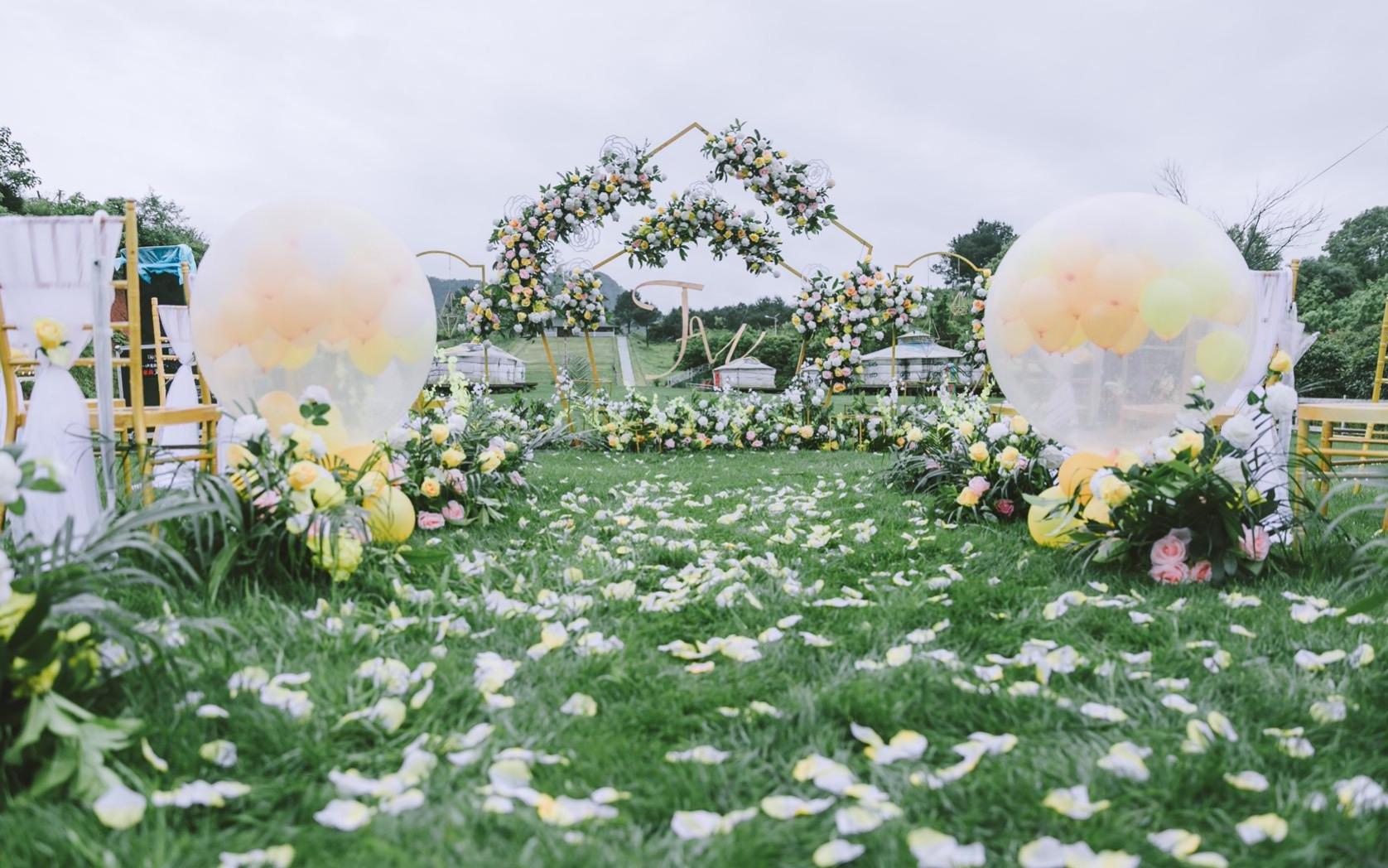 千寻婚礼【永结同心】小清新大气户外婚礼