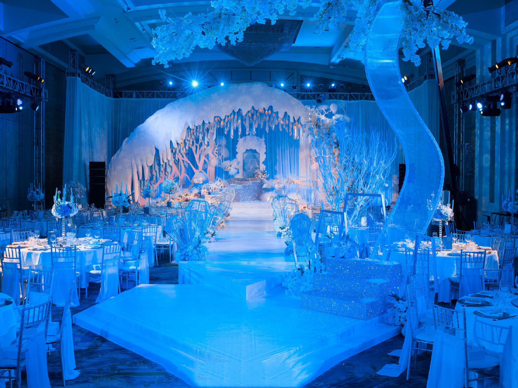 【唯诺婚礼】私人订制 蓝色 冰雪世界