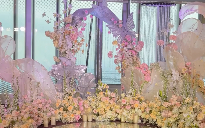 高審美婚禮|小眾質(zhì)感全鮮花婚禮布置