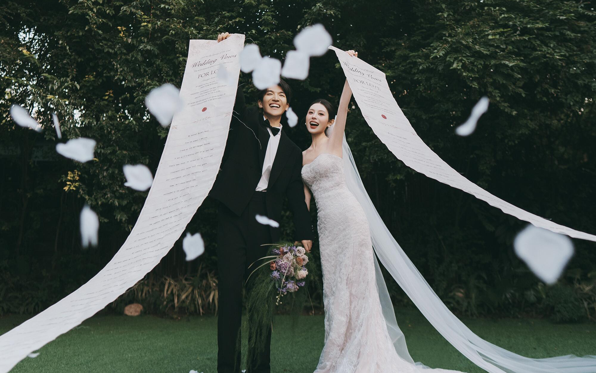 胶片感森系婚纱照｜被浪漫的风轻轻吹过