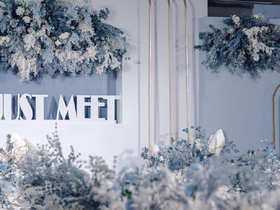 【西木婚礼】 小预算雾霾蓝蓝灰色主题现代婚礼