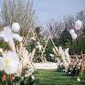 【觅境婚礼】白绿户外清新婚礼（可室内）春风与你