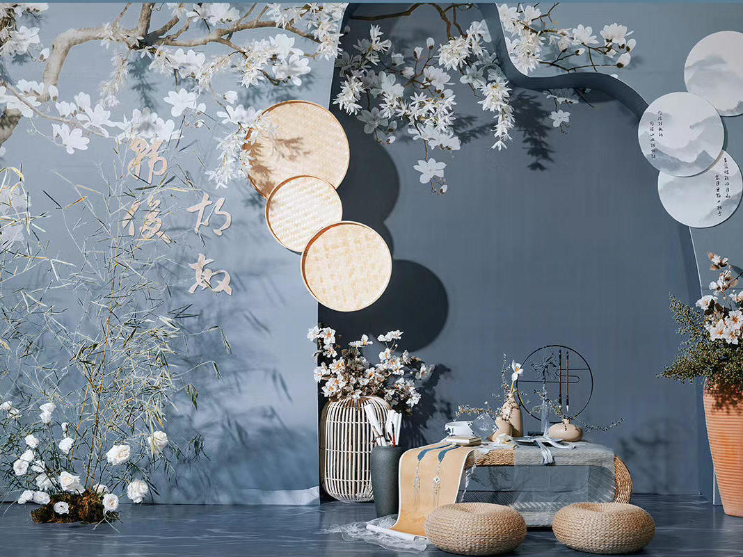 「昆明欣宴金厅」江南风典雅雾霾蓝色新中式婚礼