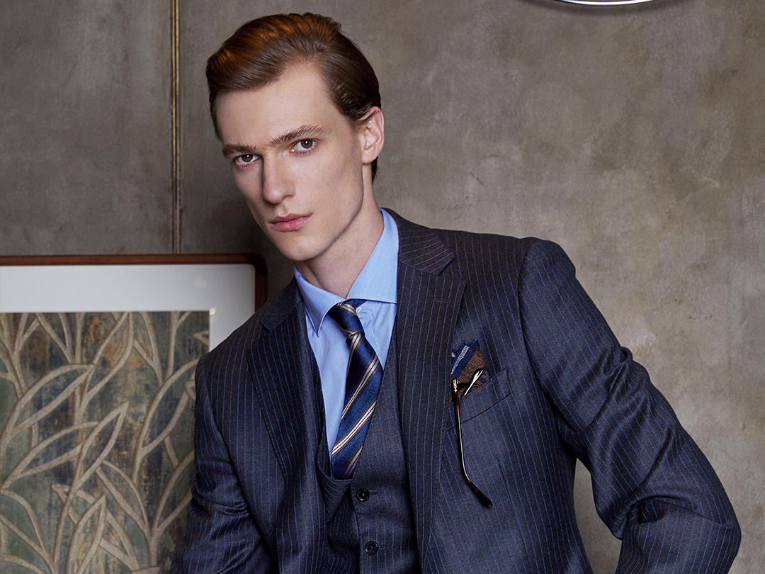 国产羊毛混纺面料轻奢 系列西服六件套