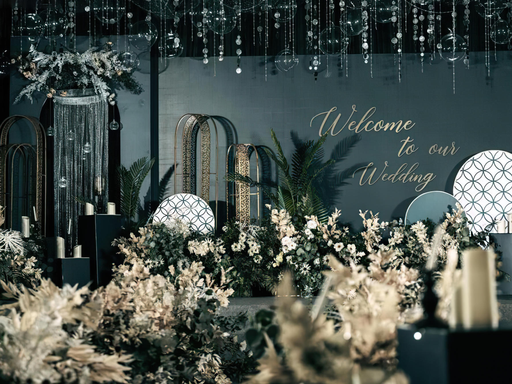 【诺言】#墨绿水晶风婚礼#莘漾