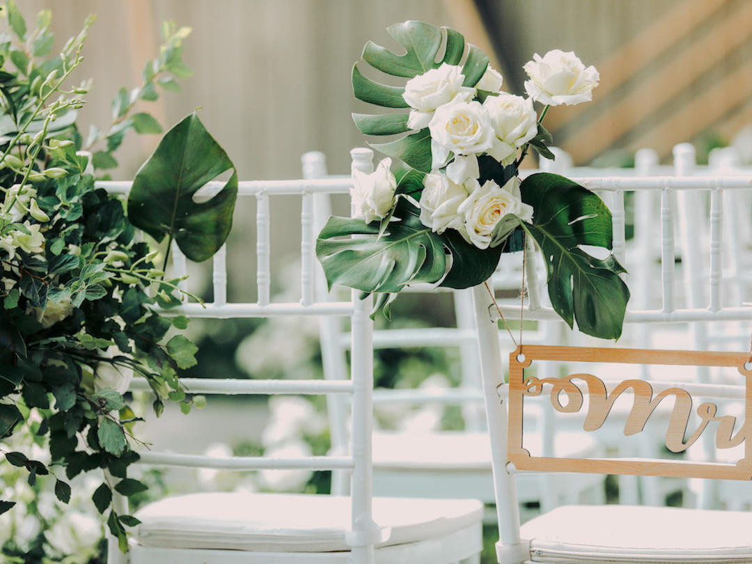 友缘花艺婚礼【阳光房白绿色婚礼】