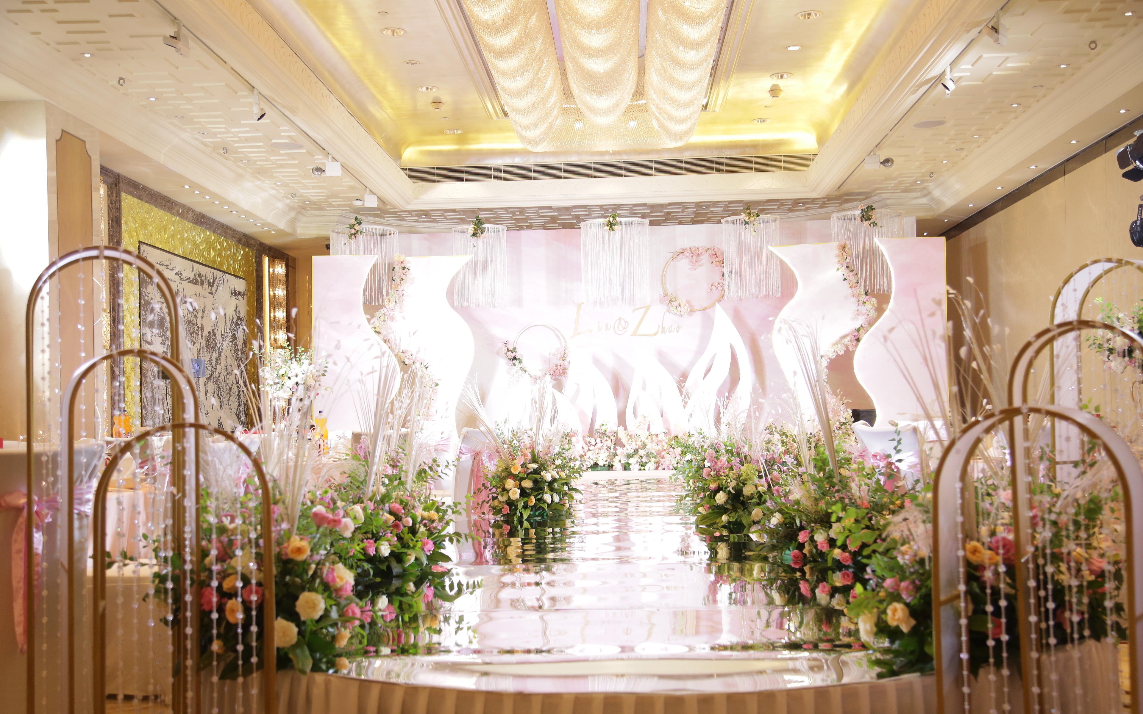 【燕尔婚礼策划】大理石灰白风格 - 白金