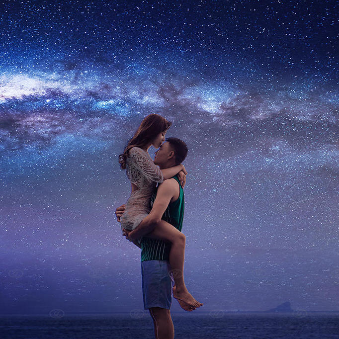 金夫人婚纱摄影圣托里尼海岛庄园客片七