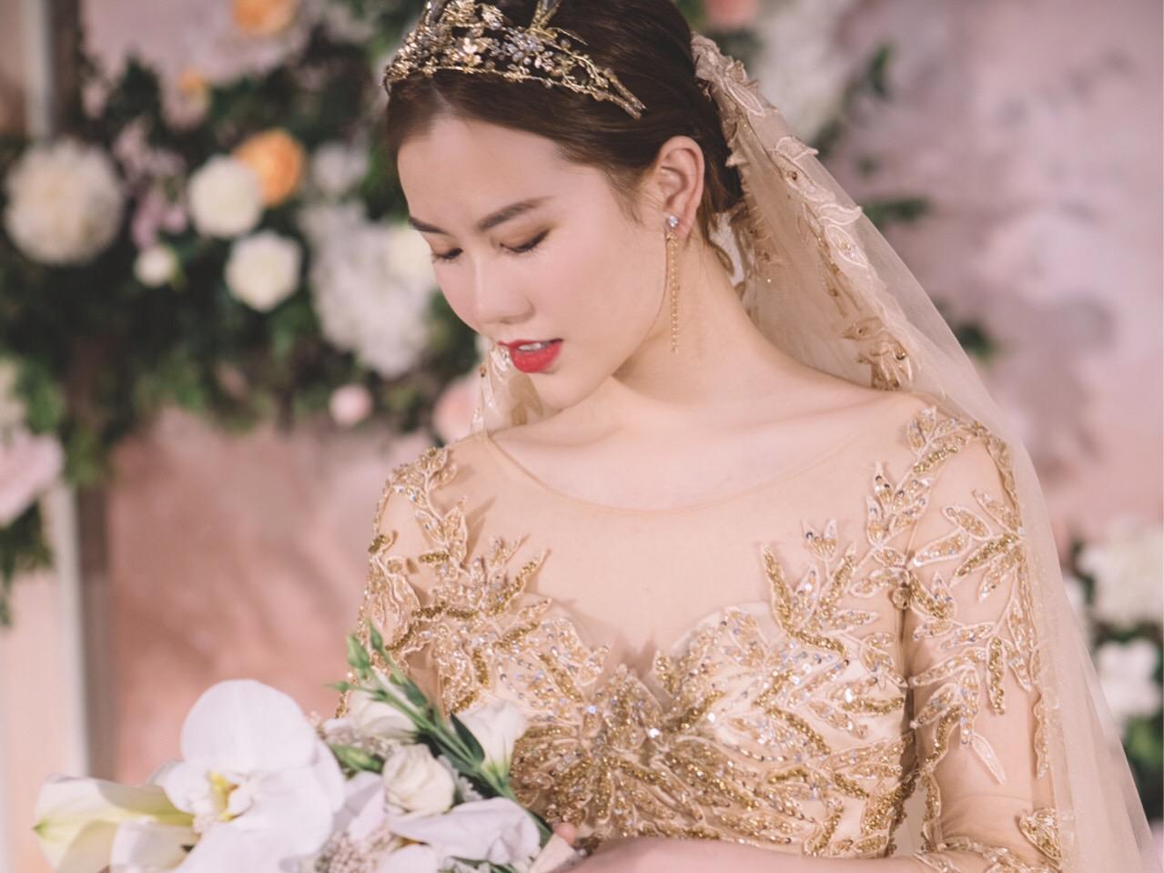 定制新娘妆3妆面3造型＋新款高端有质感婚纱礼服