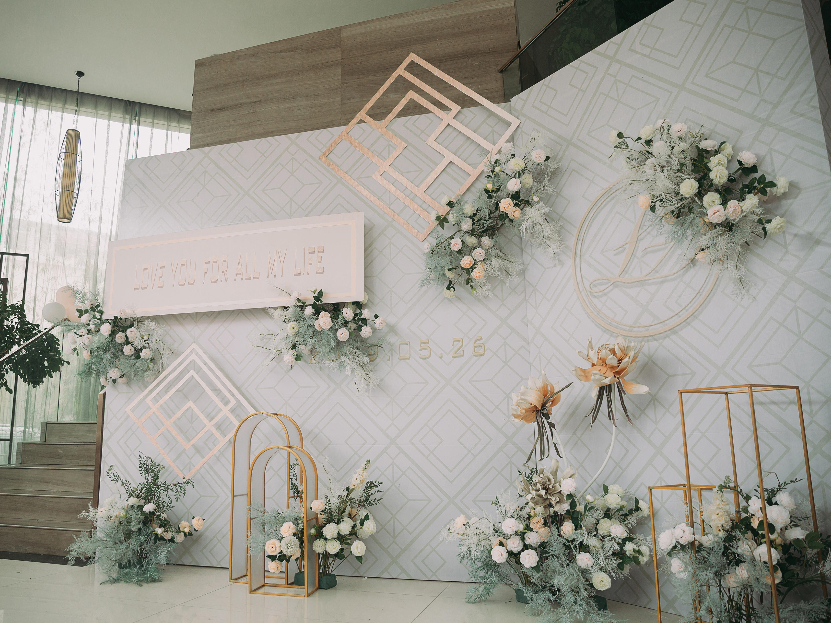 皇城铂嘉婚礼--时尚大理石纹造型