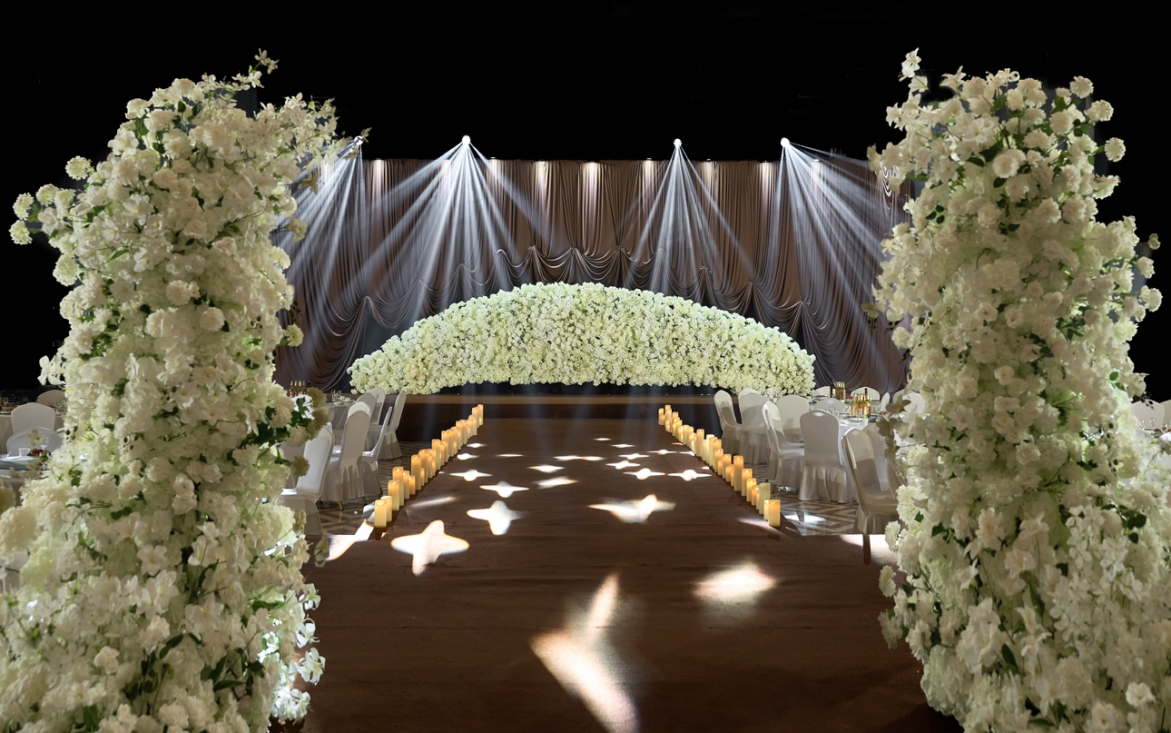 【海派婚礼】质感布幔美得拉色