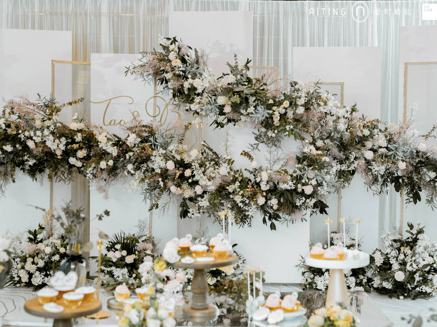 【爱町婚礼】19年大热 唯美场布含主持摄影摄像