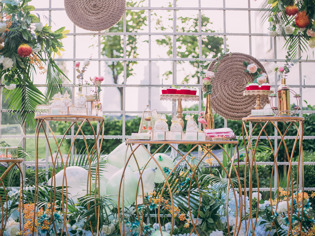 【恒美】ins风火烈鸟户外小清新婚礼|圣和府邸