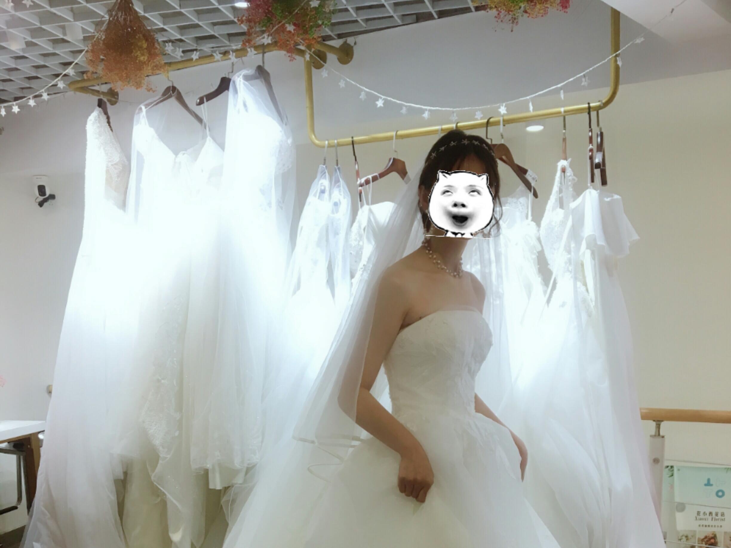 【栀善.嫁衣礼服】星空闪+2米长拖+重工打造