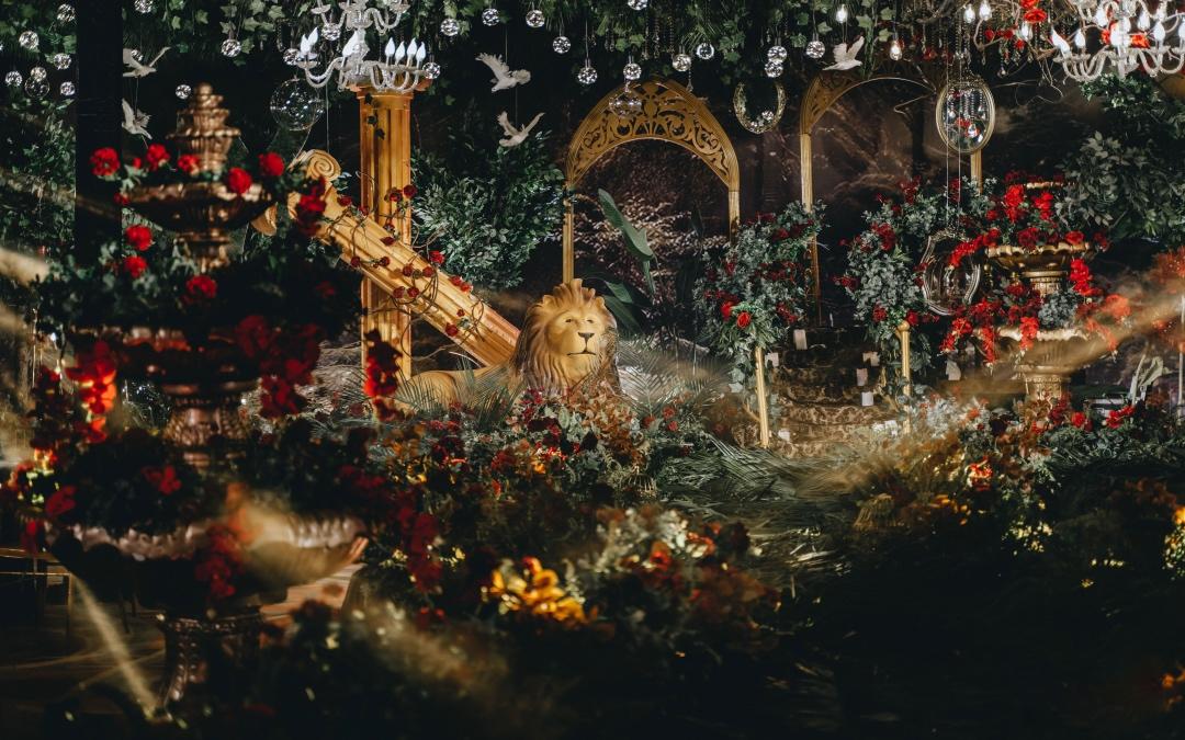 美女与野兽 | 红金色森系婚礼