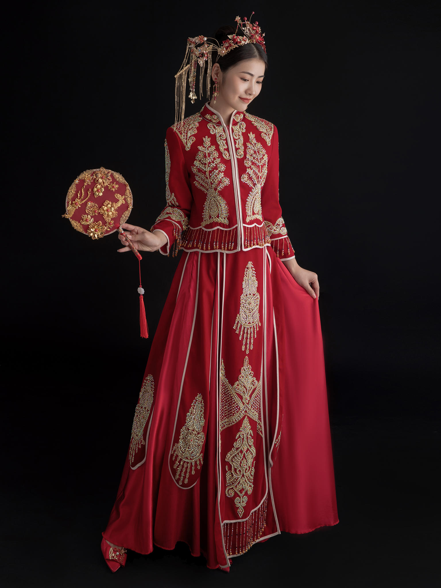 高定套系|定制拖尾婚纱套餐