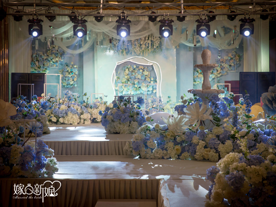 【嫁日新娘婚礼】轻奢定制婚礼-白蓝色主题婚礼