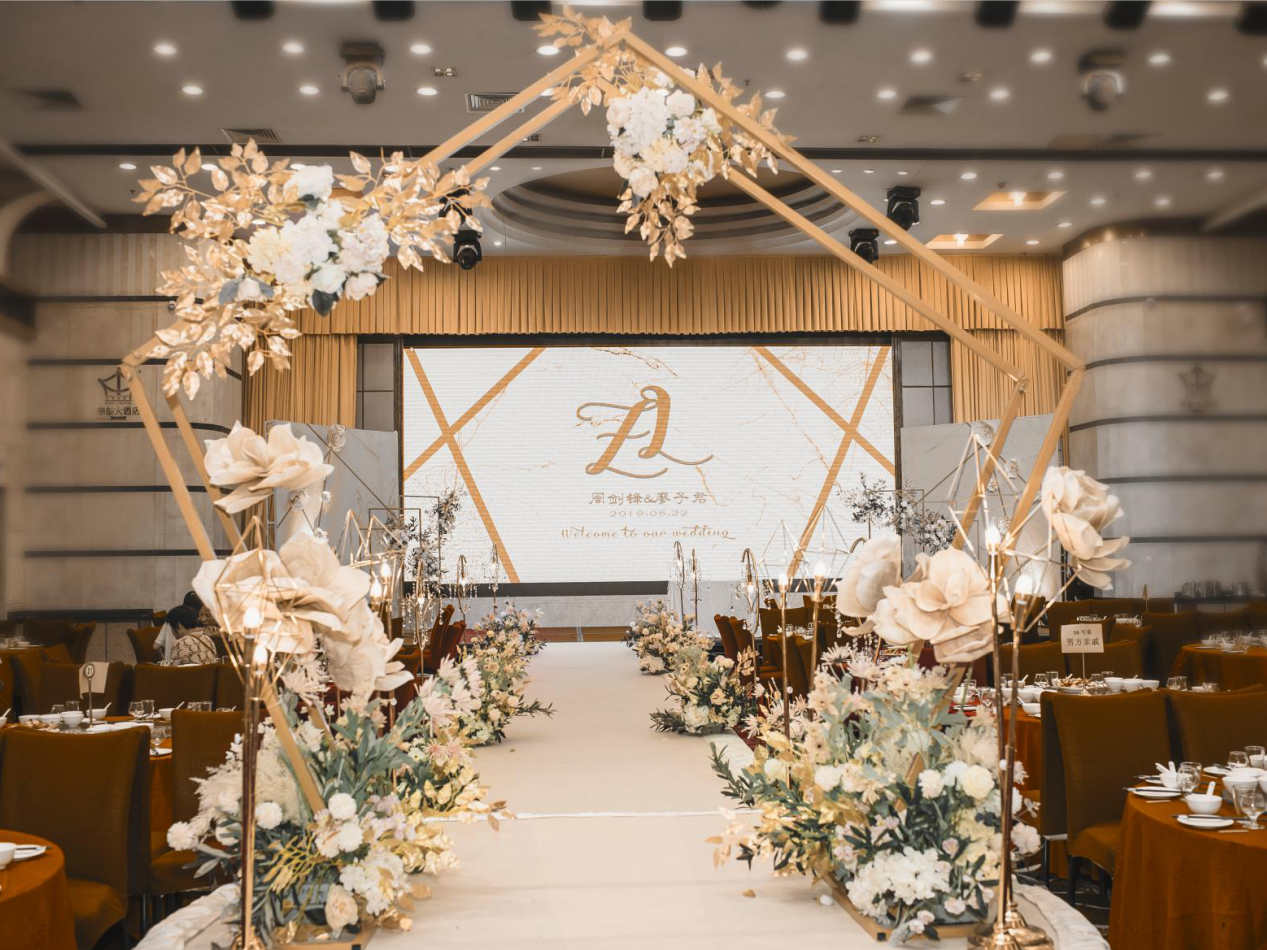 禧度婚礼/香槟色奢侈婚礼私人订制+四大金刚