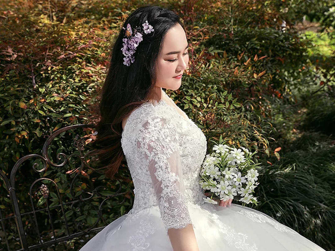 【大码婚纱】新娘胖mm加大显瘦款