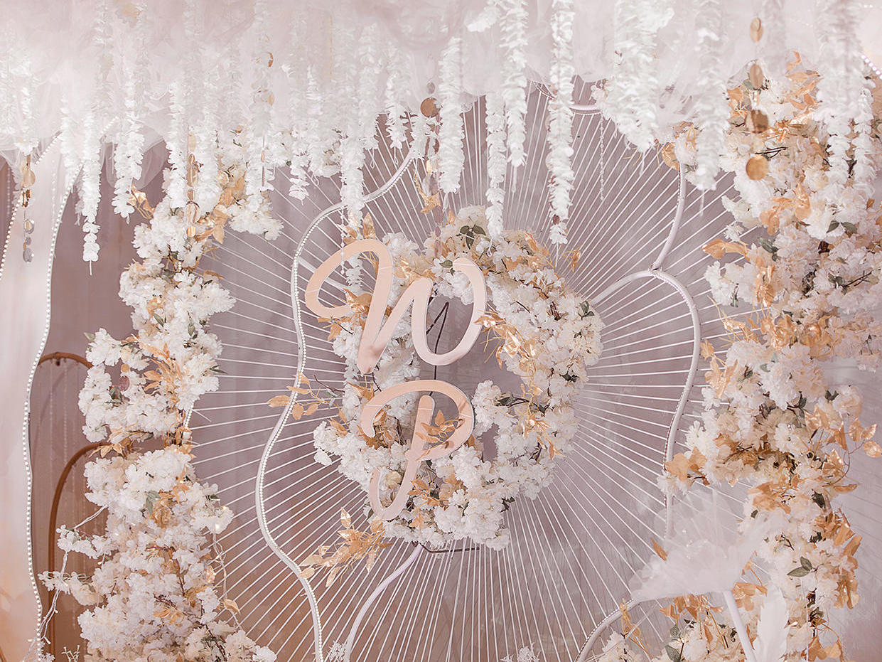 香槟白唯美婚礼            