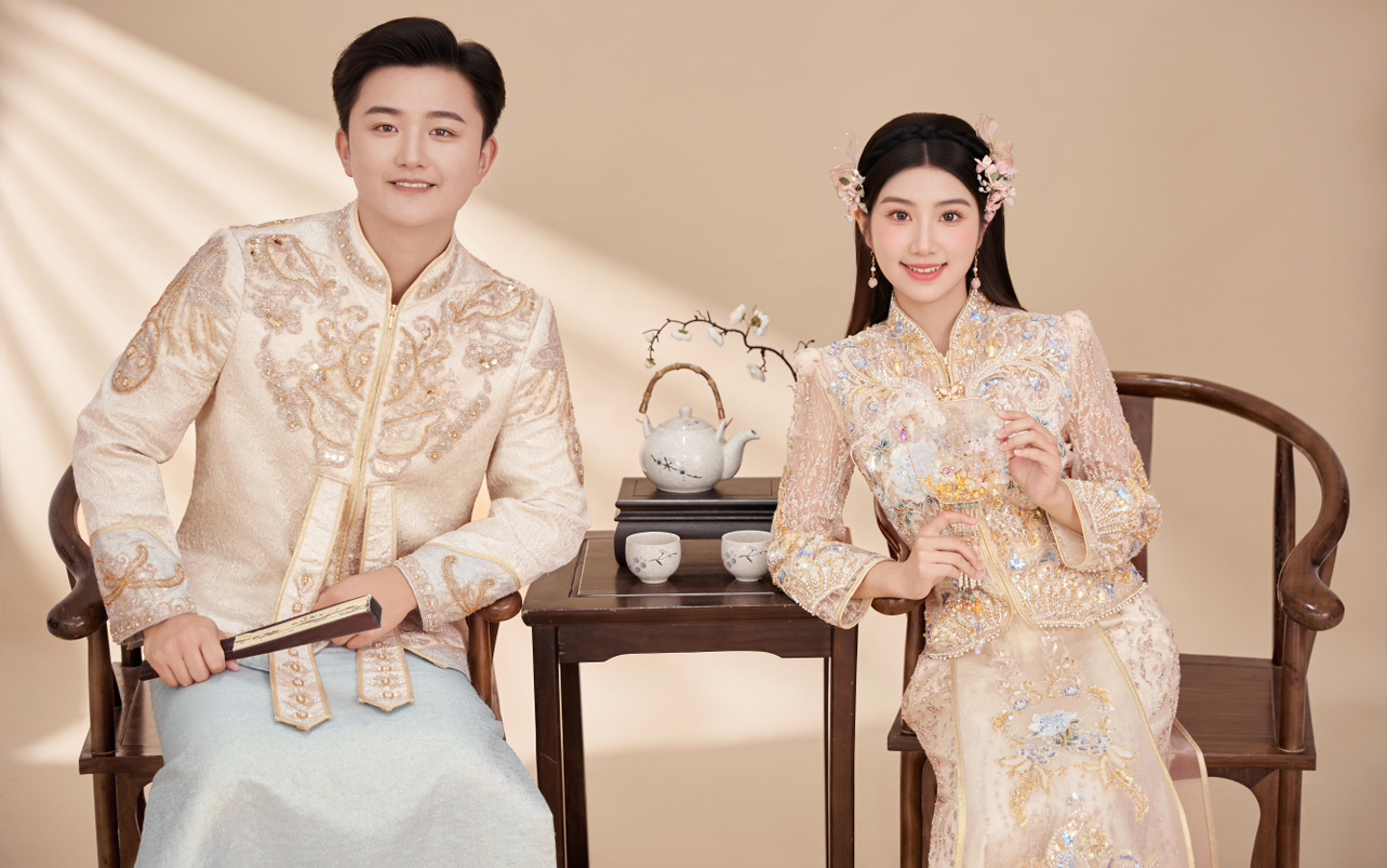 中式喜嫁客片欣赏！重庆婚纱照推荐商家