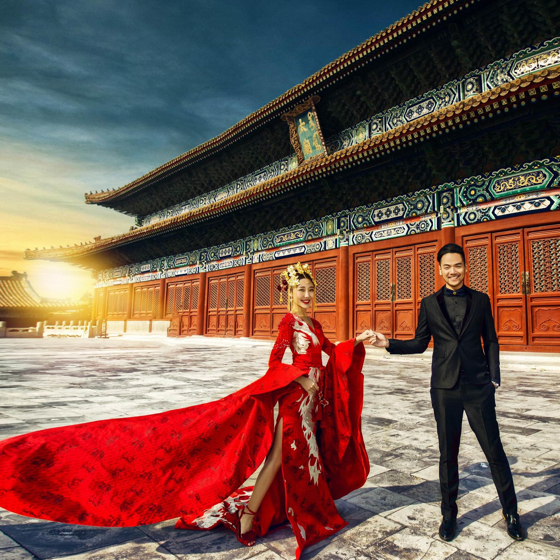 【中国囍事】国风10服10造 地标拍摄 底片全送