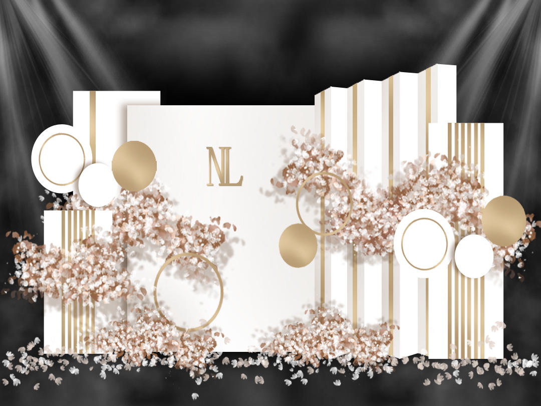 室内/室外户外草坪/莫兰迪婚礼留影区布置