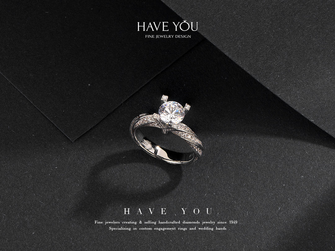 「HY主题钻戒」经典奢华求婚钻戒