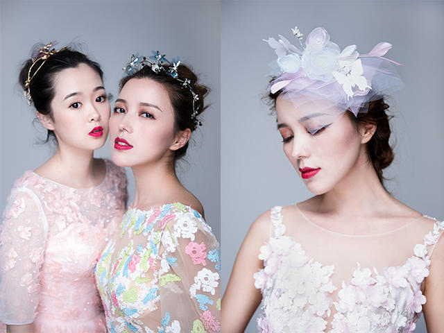 婚纱照试妆_婚纱照风格