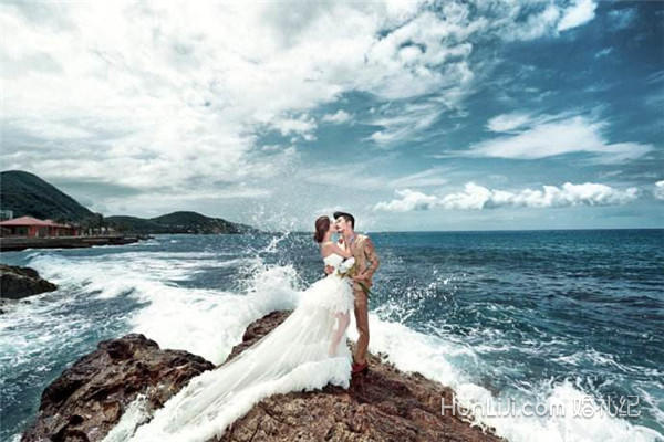 海边婚纱照_婚纱照图片