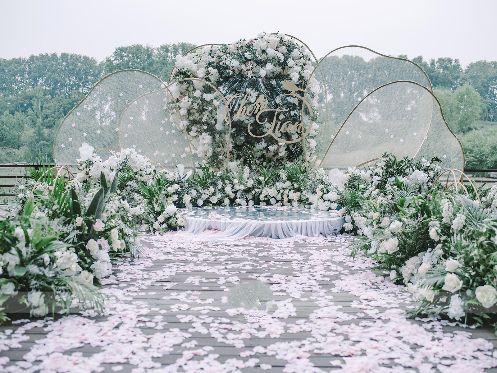 #吉美婚礼#白绿色色小清新户外婚礼”时礼“