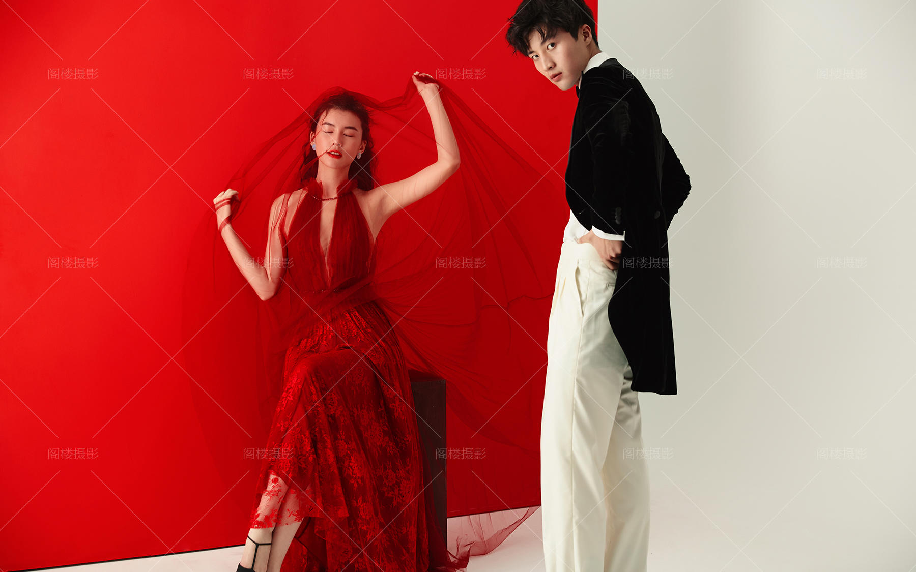 阁楼摄影店长推荐 一天拍摄婚纱套系