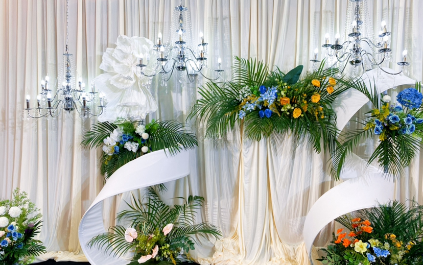 韓式奶油風綠植婚禮