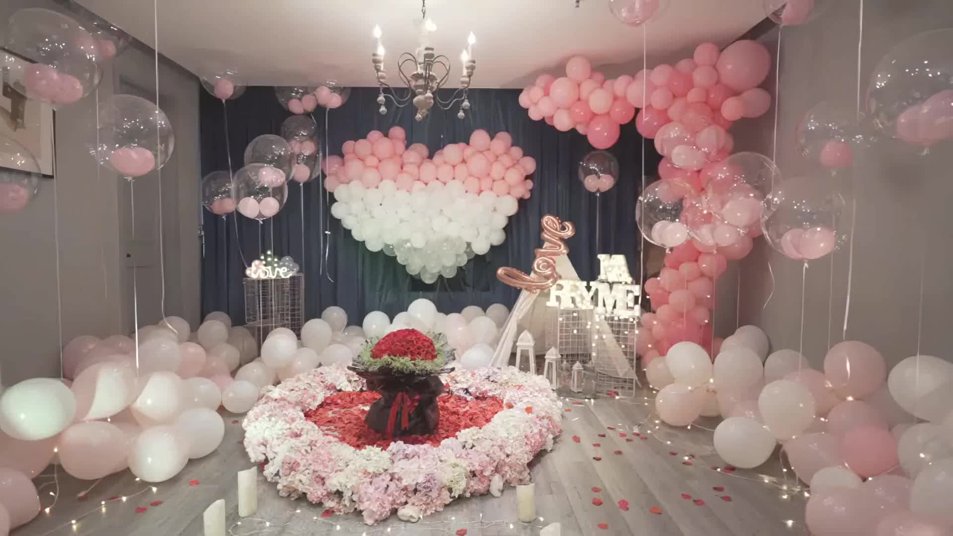 求婚策划表白 生日惊喜排队布置 