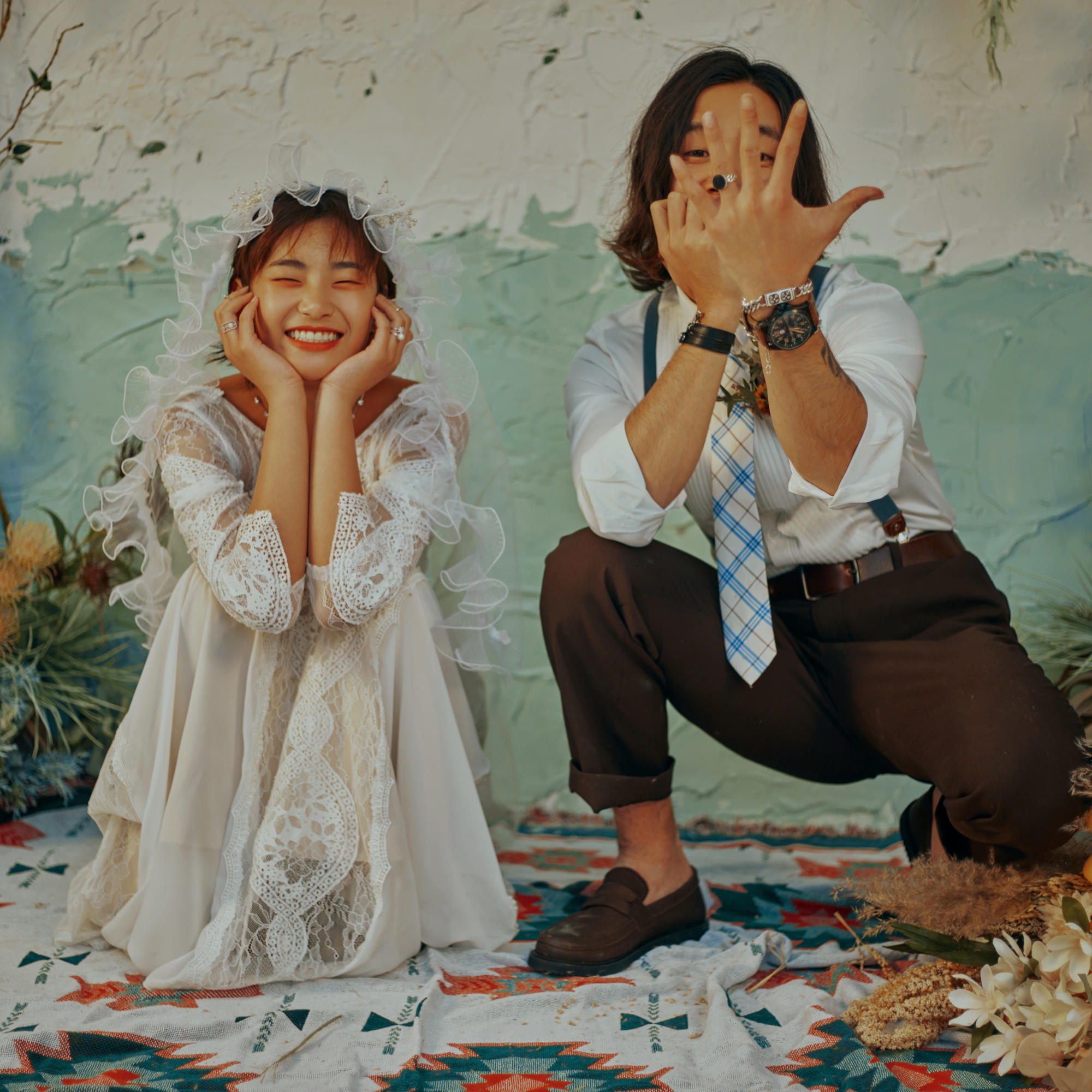 INS油画系列——她的花