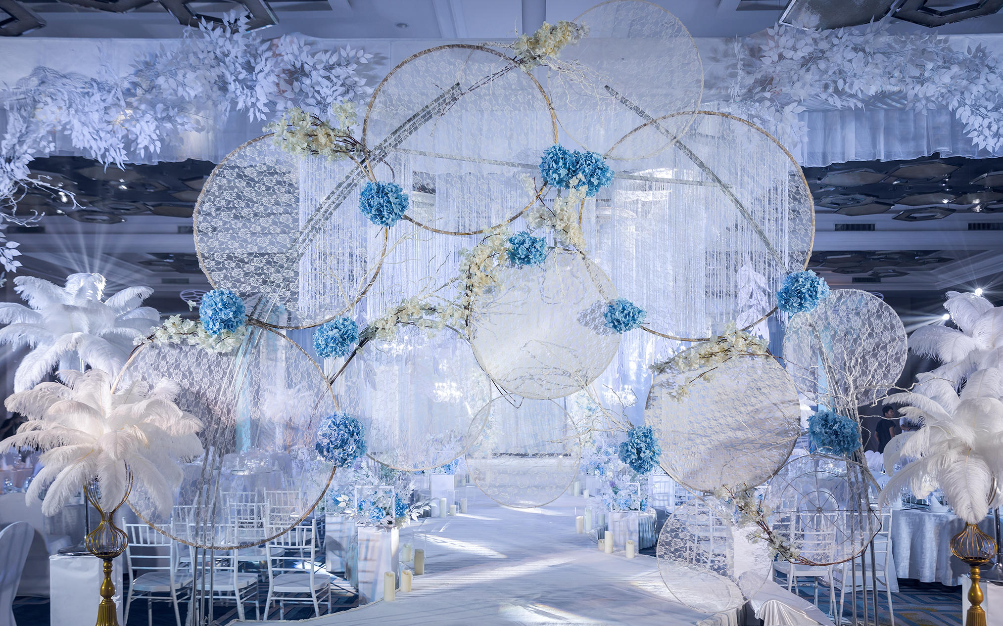 【爱度婚礼】清新蓝色系列 简约大气的风格 不繁琐