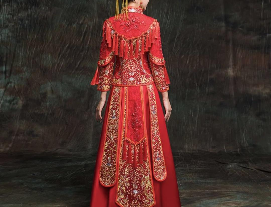 秀禾服新娘2019新款中式婚服龙凤褂嫁衣结婚礼服